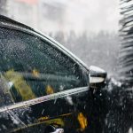 A car going through a car wash